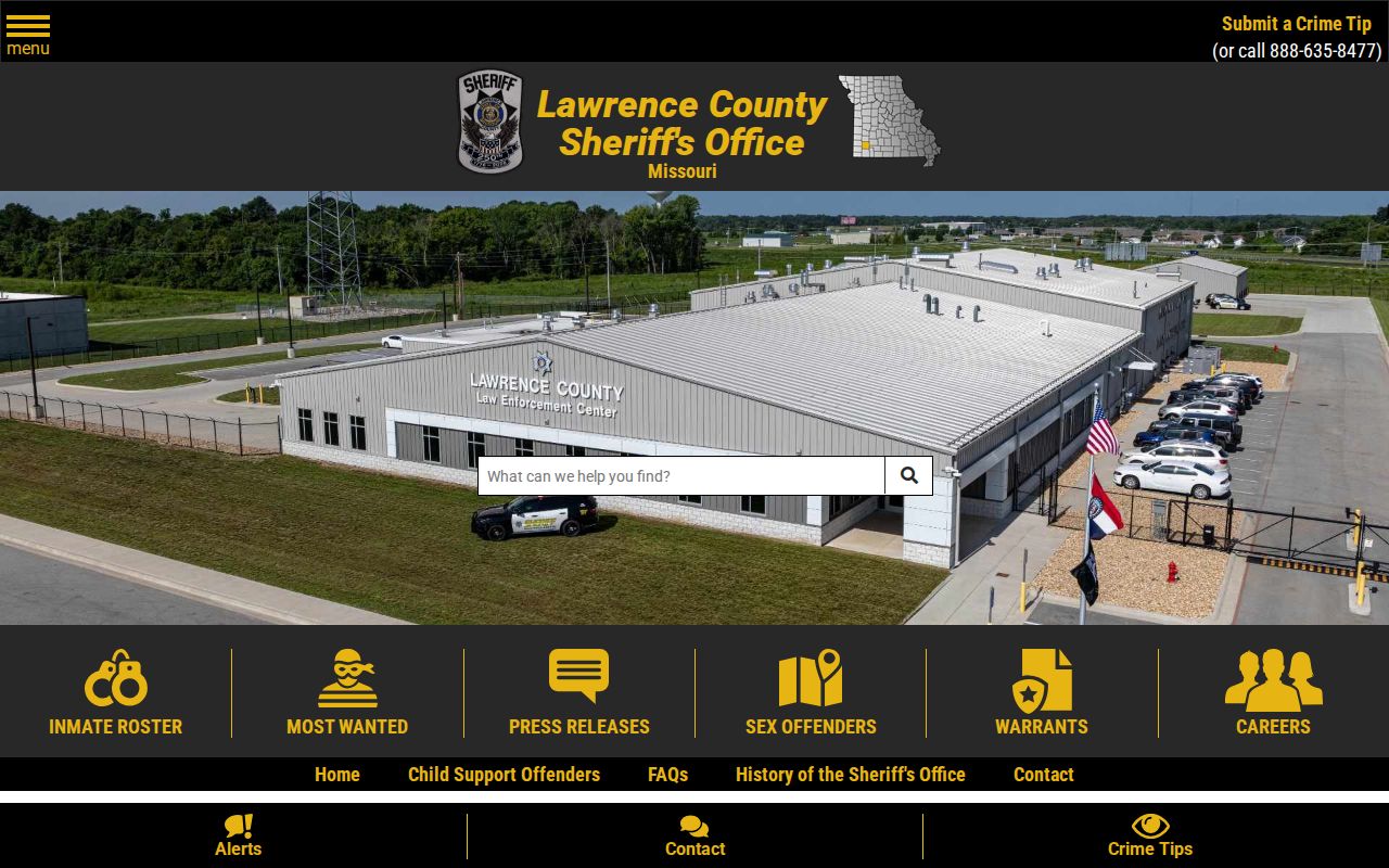Lawrence County Sheriff recent arrest source navigation